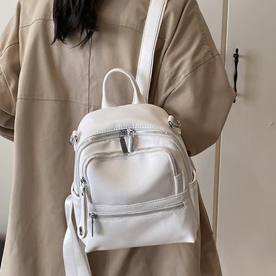 Dual Shoulder Bag, Casual and Versatile, Practical Handbag, Korean-style Student Schoolbag, Trendy and Fashionable Backpack
