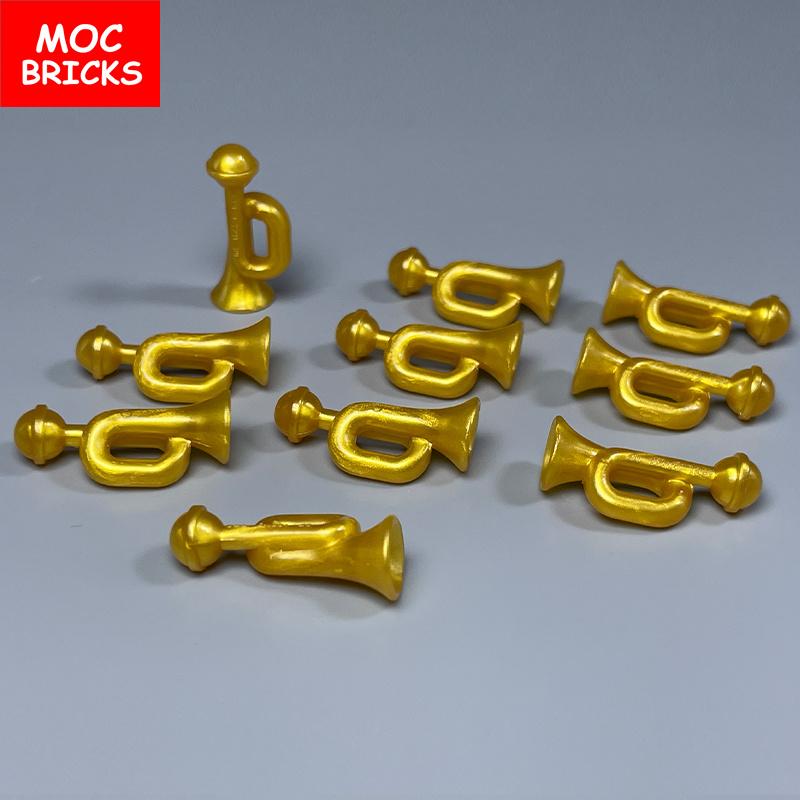 MOC Bricks Clown Instrument Suona Horn Bugle Music Figure 87996pb01 Building Blocks DIY Dolls Toys For Children Gifts