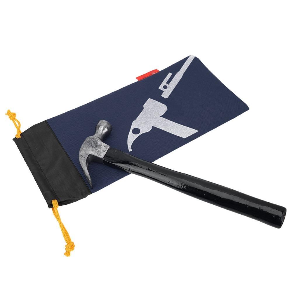 

3 Pcs Portable Hammer Nail Pouch 35.5cm Tent Pile Bag Durable Stake Storage Bag Hiking синій