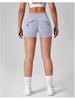 Women's High Waist Peach Butt Yoga Shorts with Pocket - Quick-Dry, High Elastic Fitness Running Pants