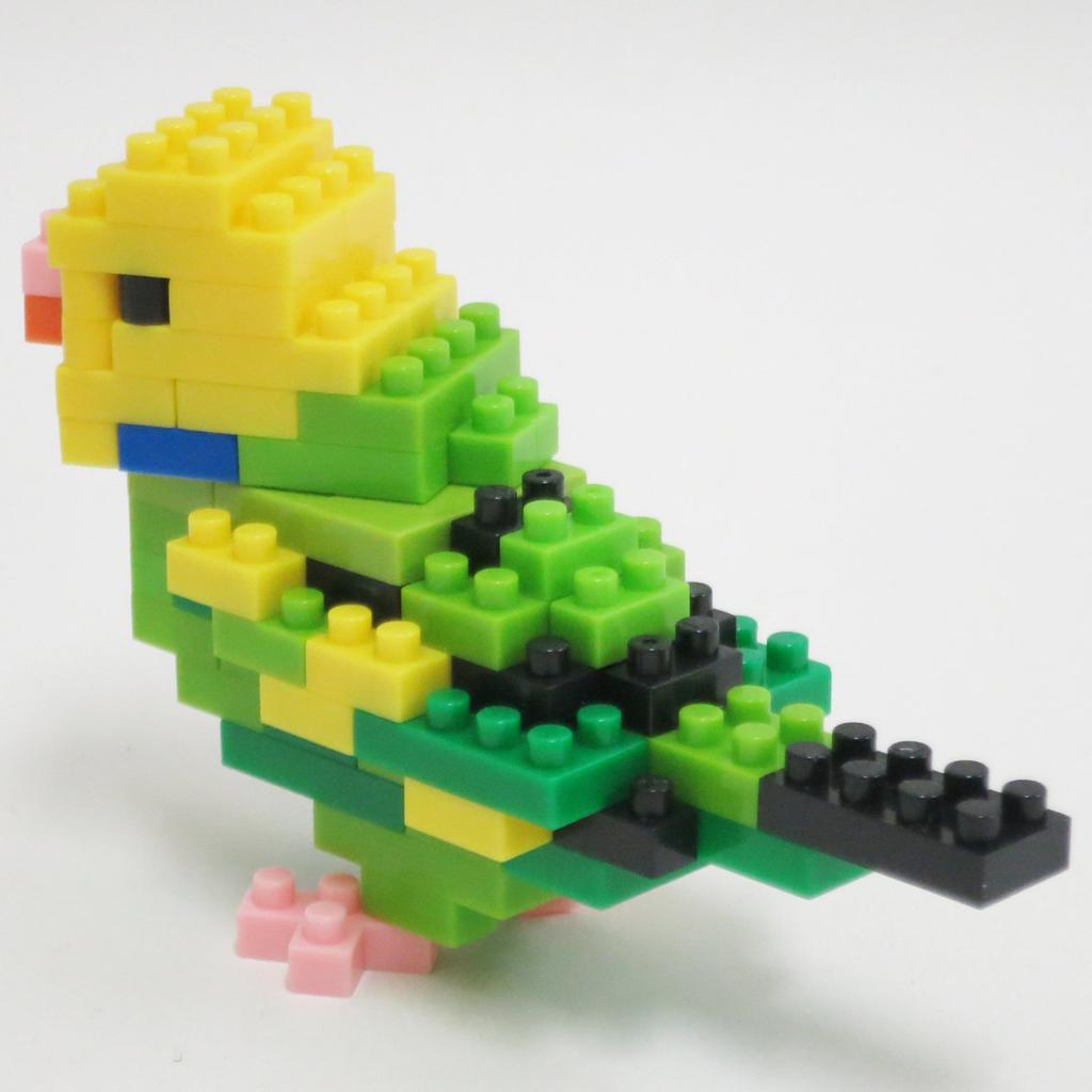Kawada Nanoblock Budgerigar Green Opaline NBC_167