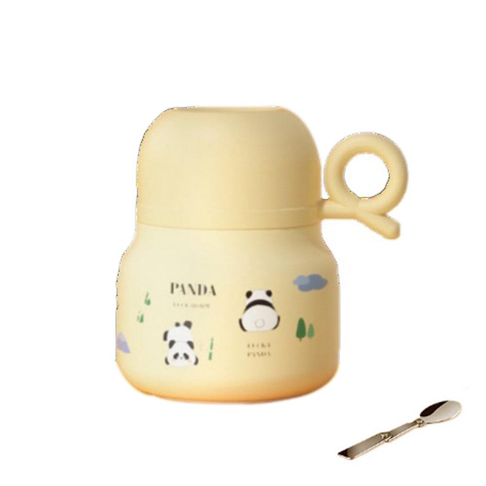 

Ударопрочная чашка для тушеного панды из нержавеющей стали, термос из нержавеющей стали, студенческая жёлтый