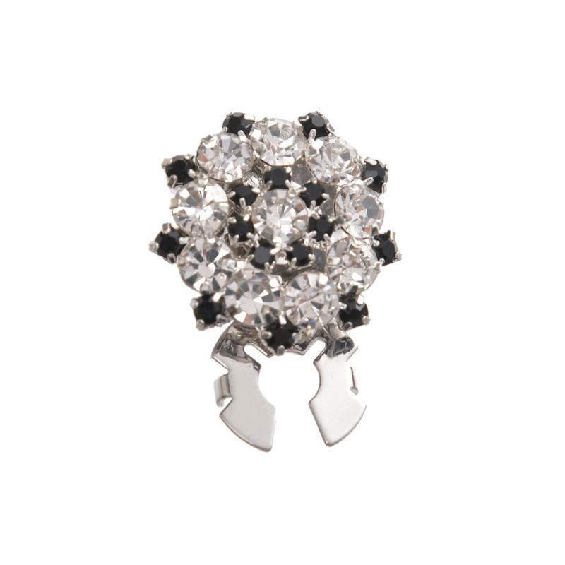 Sparkling Rhinestones Alloy Shirt Cufflinks Clip Decorative Button Covers For Shirt Jackets Dress Clothing Decoration