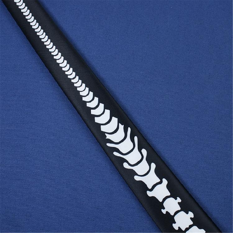 Modny krawat z nadrukiem czaszki Luksusowy miękki krawat Profesjonalny młodzieżowy krawat do garnituru na wydarzenia służbowe i specjalne okazje