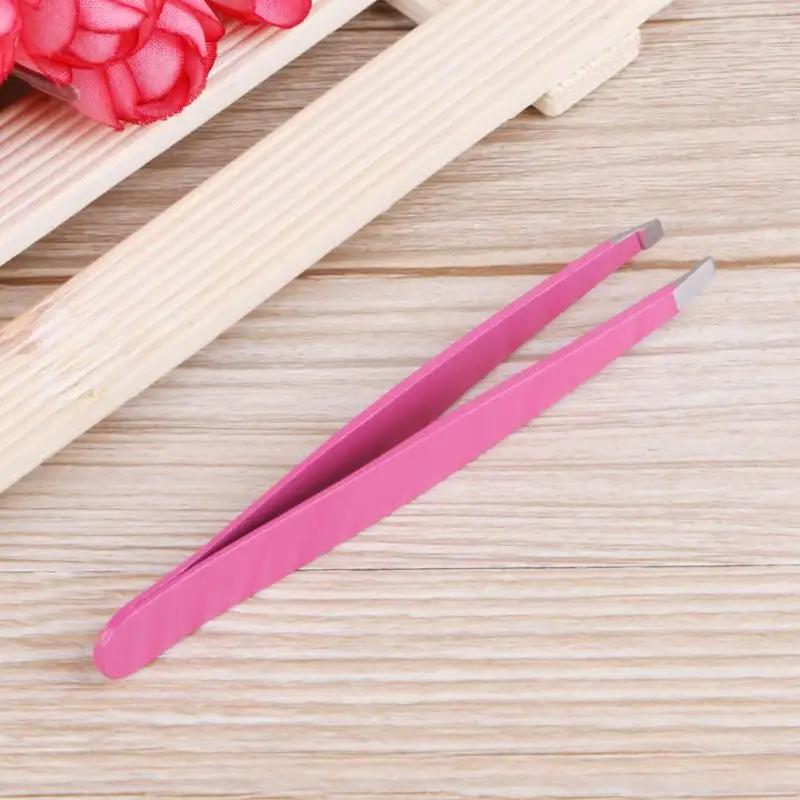 1pcs Eyebrow Tweezers Stainless Steel Face Hair Removal Eye Brow Trimmer Eyelash Clip Cosmetic Beauty Makeup Toos