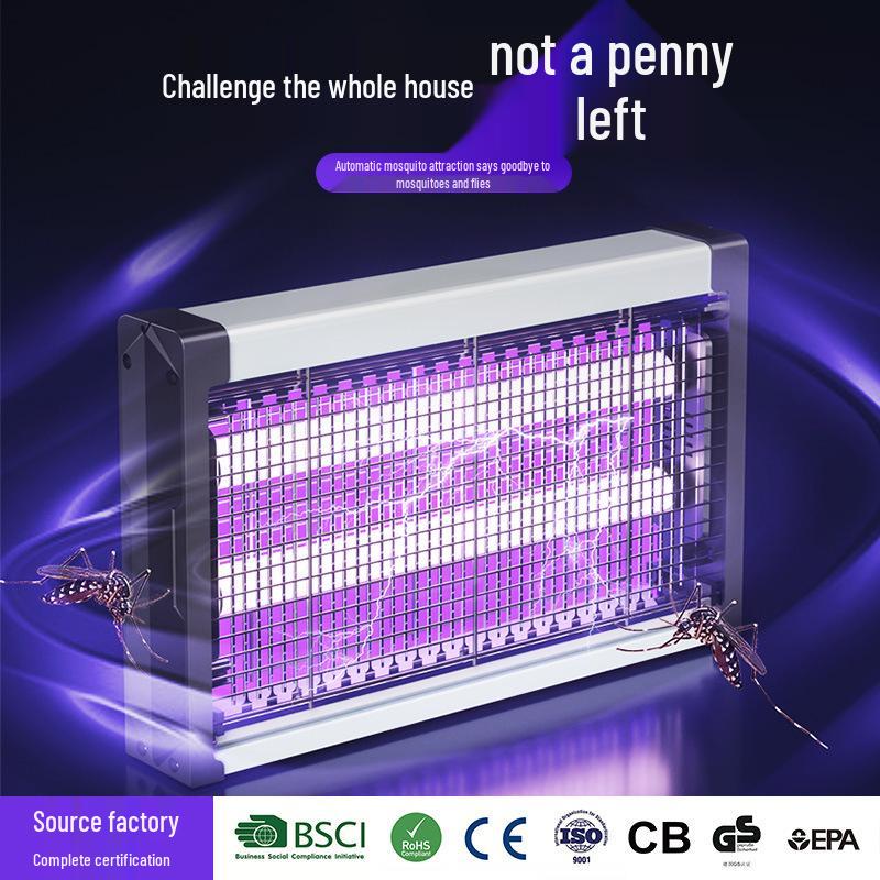 Wall-Mounted Electric Mosquito and Fly Killer for Hotels, Restaurants, and Outdoor Use