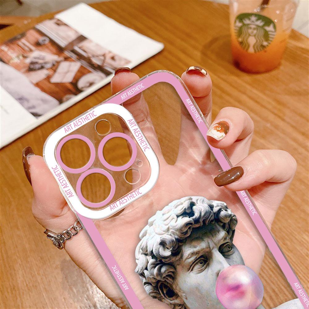 Great Art Aesthetic David Clear Phone Case For VIVO Y400 Y100 Y75 Y51 Y50 Y36 Y35 Y28 Y22S Y21 Y20 Y19S Y17S Y16 Y15S Y04 Case