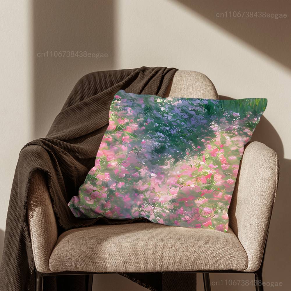 

Oil Painting Art Rose Pillow Case For Room Sofa Cushion Cover Suitable For Home Bedroom Decoration And Protector 30cmx30cm