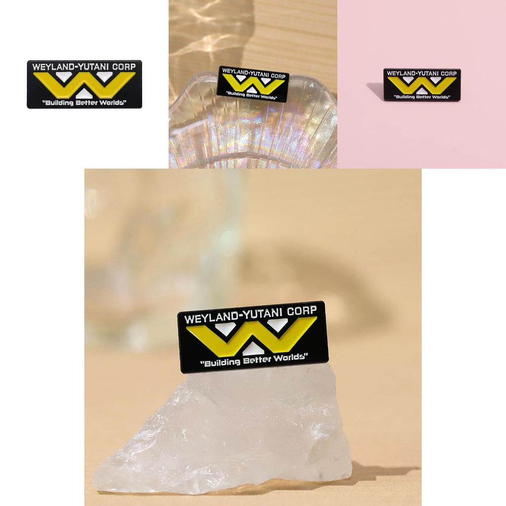 Kreative Weyland Yutani Logo Brosche Einzigartiger Bunter Emaille-Anstecker Für Modischen Persönlichen Stil