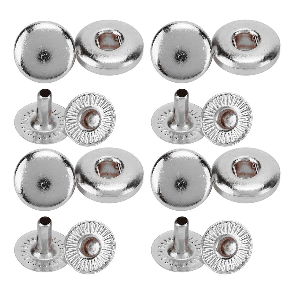 200er Set Druckknöpfe Kit 8mm Starkes Kupfer Exquisiter Glanz Weit verbreitet Leder Druckknöpfe für Kleidung Taschen Leder