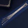Elegant Vintage-Style Full Diamond Tassel Brooch: Long Tassel Shoulder Pin for Annual Meeting Coat Accessory