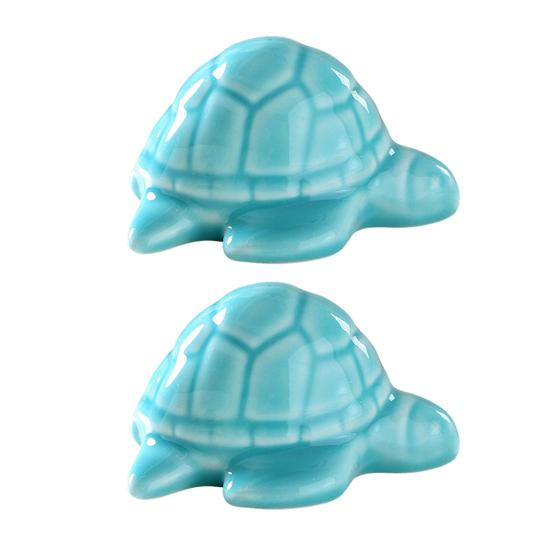 2 Pcs Turtle Toilet Bolt Caps Ceramic Sea Turtle Toilet Bolt Cover