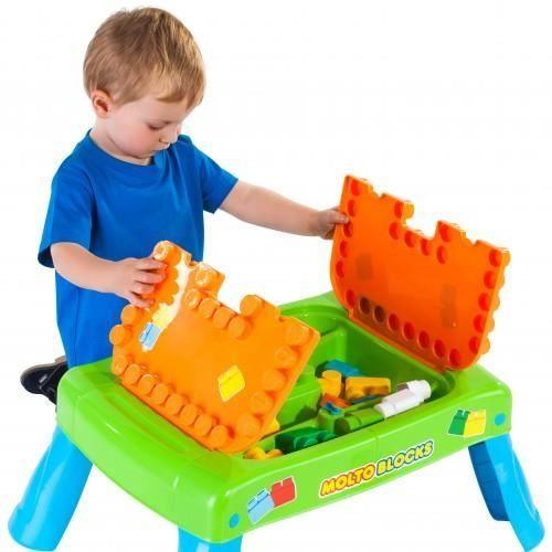 Table d'apprentissage - Molto - Blocks - 20 pièces - Vert - A partir de 3 ans