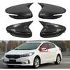 For KIA K3 Cerato Forte Ceed 2 2013 2014 2015-2018 Car RearView Mirror Cover Wing Cap Rear View Case Trim Carbon Fiber Sticker