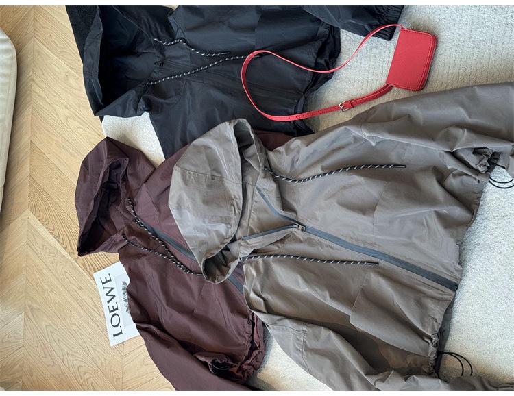 Women's Western-Style Hooded Assault Jacket - 2024 Autumn Casual Short Outerwear