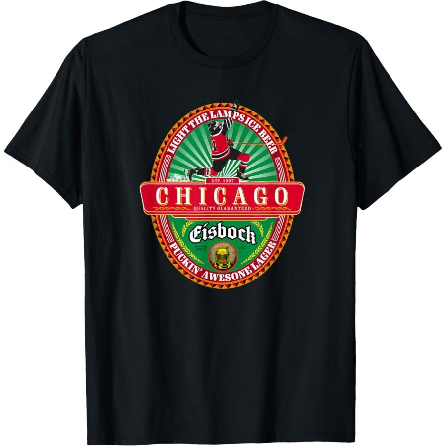 Футболка Chicago Pride Футболка Windy City Classic Этикетка пива Футболка XXXXXL чёрный