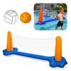 Floating Volleyball Set 2 In 1 Pool Volleyball Set & Basketball Hoop Pool Basketball and Volleyball Game for Kids Adults