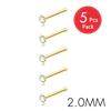5Pcs CZ Gem Stainless Steel Nose Piercing Stud Crystal Nariz Body Jewelry S L Bone Shape Nostril Rings for Women Girl 20g 0.8mm