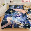 Hot Anime beautiful girl Hatsune Miku Balinese Duvet Cover Set Bedding with 1-2 Pillowcases Room Teens Bedroom Decor Fans Gift
