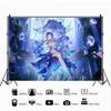 C-Cantarella W_Wuthering Waves Backdrop Tropical Summer Photography Background Photobooth Photozone