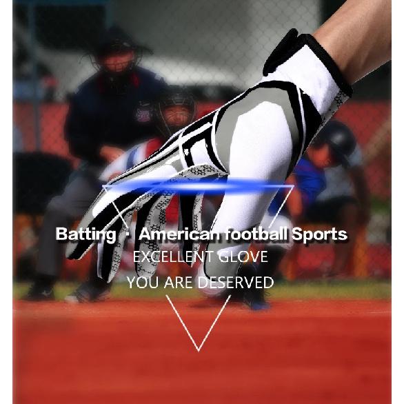 Football Gloves with Padding Receiving Gloves with Adhesive Padding Indoor Football Gloves Rugby and Baseball Hitting Glove 1071