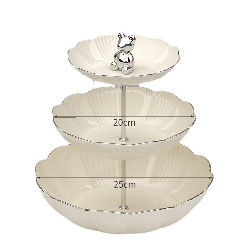ZISIZ Creative 3-Tier Fruit Platter