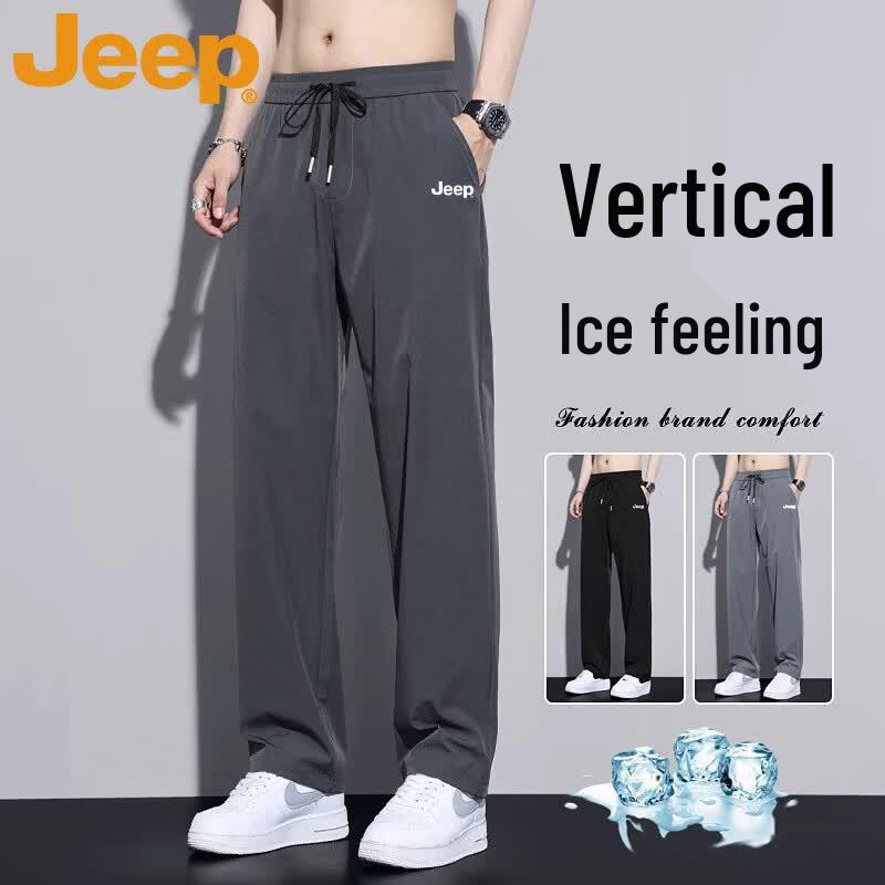 JEEP Men s Summer Quick-Dry Loose Straight Casual Sport Pants L