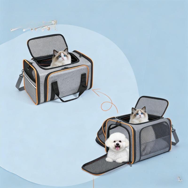 Pet Outdoor Suitcase Expandable Cat Bag Portable Pet Trolley Case Large Capacity Handbag Dog Cat Bag Car Bag Dog Travel Case