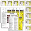 Step Ladder Safety Label Extension Ladder Stickers Replacement Label Kit Compatible with Ladder Inspection Stickers for Werner Fiberglass Extension