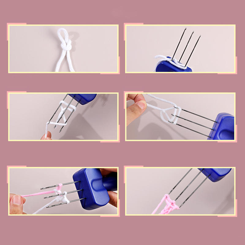 Latch Hook Tool Portable Cord Knitting Hook 3,4 Latch Needle Crocheting Tool for Binding-Off or Edging Knitting Project Supplies