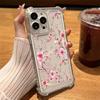 Cute Flowers Transparent Phone Case For iPhone 17 16 15 14 13 12 11 Pro Max 17 Air 14 15 Plus X XR XS Shockproof Silicone Cover