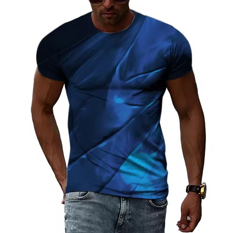 3D Graffiti Hip Hop Harajuku Ptinted Men T-shirts Summer Fashion Casual Street Style Tee Trend Personality Short Sleeve Tops