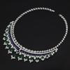 Women's necklace set cubic zirconia bridal jewelry Dubai wedding engagement party holiday jewelry accessories