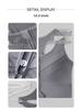 High-Impact Front Zipper Sports Bra with Fixed Cup
