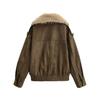 European and American Style, New Women's Clothing, Fashionable, Casual, Fur Collar Leather Jacket Jacket 4341853