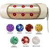 Far Infrared Heated Bolster Pillow Photon Light Therapy Massage Pillow With 7 Natural Jade Stone For Improve Blood Circulation