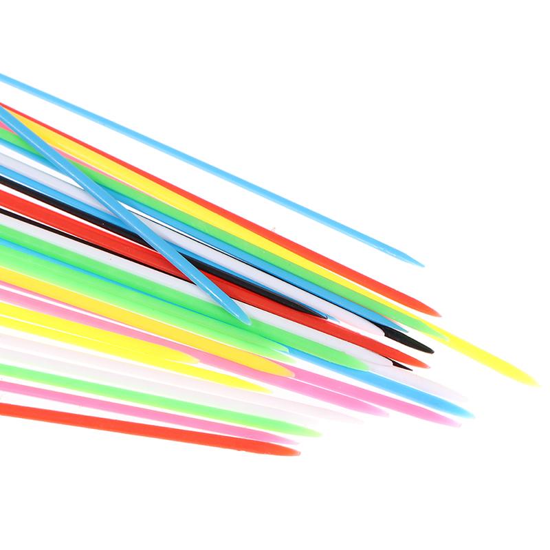 30Pcs Colorful Plastic Children Educational Mikado Spiel Pick Up Sticks