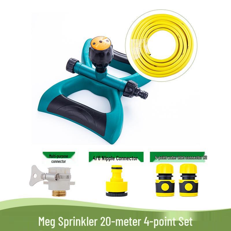 360° Rotating Garden Sprinkler for Lawn, Flower Watering, and Roof Cooling