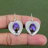Copper Charoite Earring 925 Sterling Silver Earring Handmade Earring Natural Gemstone Earrings Charoite Jewelry Drop Earring Engagement Gift