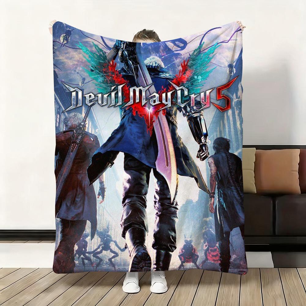 D-Devil M-May Cry-S Throw Flannel Fluffy Soft Blanket Warm Skin-Friendly Throw For Sofa Bed Office Nap Winter