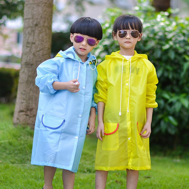 Poncho antipioggia spesso a forma di anatra dei cartoni animati per bambini e studenti dell'asilo