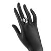 Y2K Pointed Heart Open Ring for Women Simple Metal Glossy Irregular Finger Ring Exquisite Vintage Casual Versatile Jewelry Gift