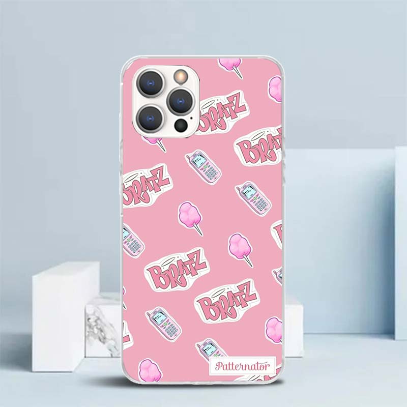 Lovely Bratz Doll Soft Cover for iPhone 16 17 Air 15 14 Pro Max 16E Phone Case 13 Mini 12 11 7 SE 8 Print Pattern Fit Cases 16 1