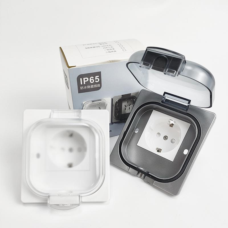 IP65 Waterproof Outdoor Socket, 16A High Power Wall Plate, 250V US/Thai Style 10A Receptacle, Bathroom & Weatherproof Electrical