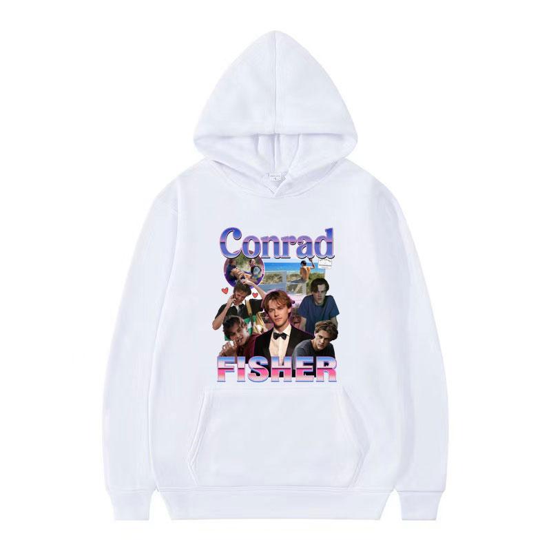 Team Conrad Cousins Beach Graphic Sweatshirt Men's Clothing Conrad Fisher Movie Y2k Hoodie Long Sleeve Comfort Oversized Hoodies
