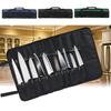 22 Pocket Chef Roll Bag Cutter Carry Storage Pouch Organizer Mėlyna