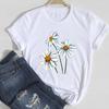2026 Women Lady Clothing Floral Women Print European and American Short-sleeved T-shirt Women Clothing Tops Oversized TShirt