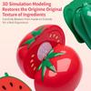 Cutting Play Food Toy Set Kitchen Pretend Play Fruit Vegetable Toy For Kids Educational Learning Food Toys Fun Toddlers Gifts