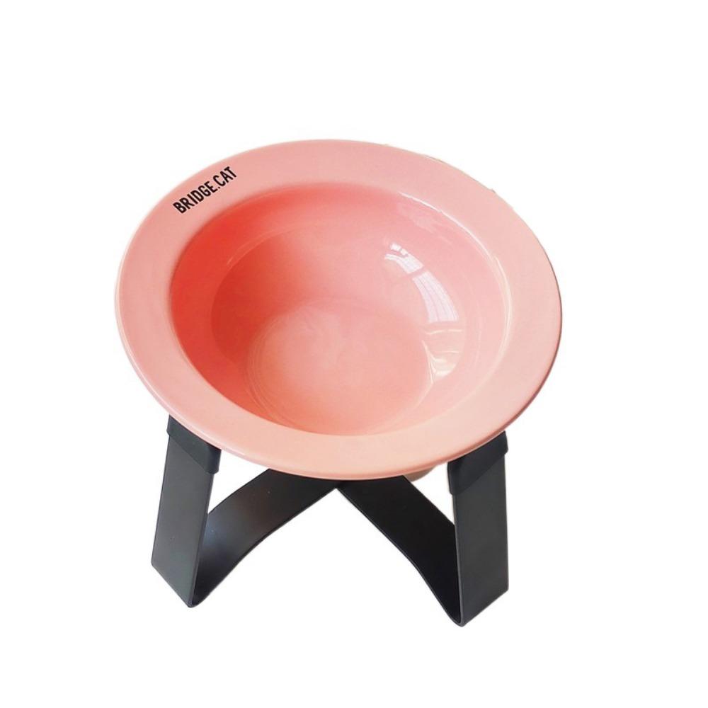 

Korean Style UFO Cat Bowl Multicolor Raised Cats Food Bowl Flying Disc Pet Bowl For Cat and Dog чёрный/розовый