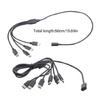 Y Shaped USB C Power Splitter Cable 5V 3A Charging Cord Simultaneous Multi Charging Solution For Travel Home Office